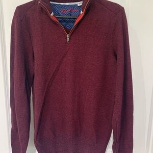 Robert Graham Red Zip Up Sweater A4